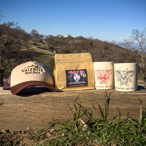 2025 VALENCIA Trail Race Mugs with Coffee and Hat